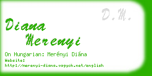 diana merenyi business card